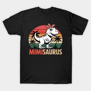 Mimisaurus T Rex Dinosaur Mimi Saurus Mothers Day T-Shirt